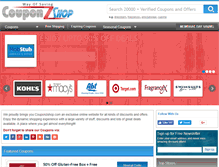 Tablet Screenshot of couponzshop.com